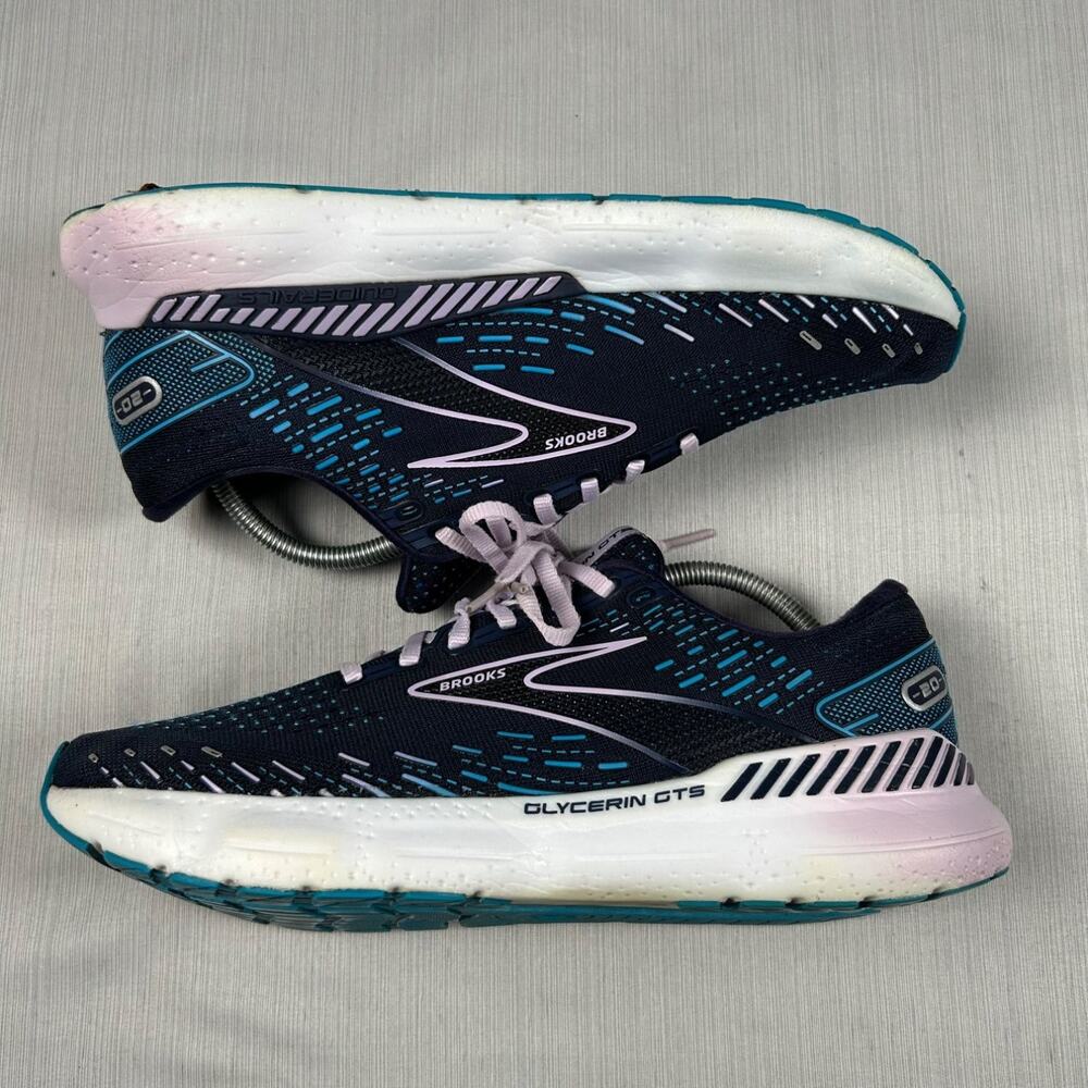 Brooks Glycerin Gts 20 Womens running shoes US 12 Blue GuideRails Support